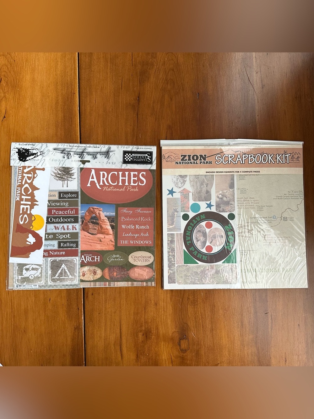 Arches+Zion National Park Scrapbook Set